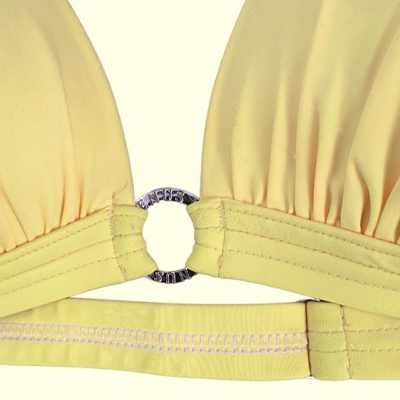 VENUS Yellow Padded Cup Bikini Top Size Strap Adjustable 32, 34, 36 Cup D - Picture 2 of 4